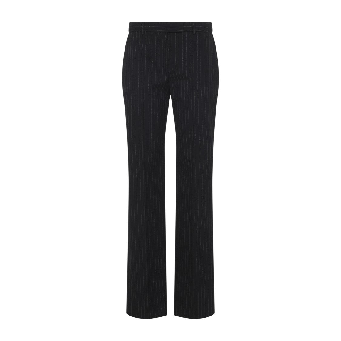 Alexander Mcqueen Tailored Black Trousers With Subtle Pinstripe