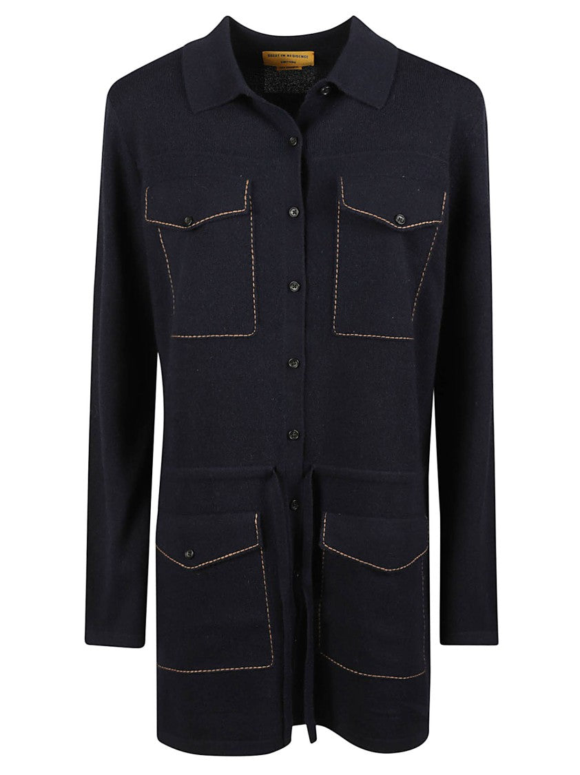 Guest In Residence Industry Flap Pocket Cashmere Cardigan