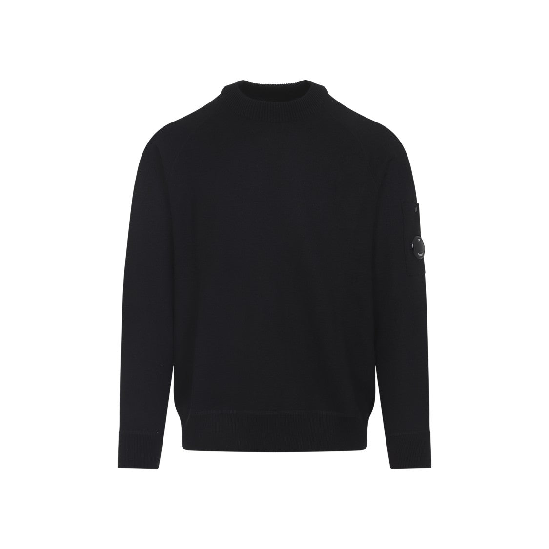 C.P. Company Knitted Wool Pullover With Signature Patch Logo
