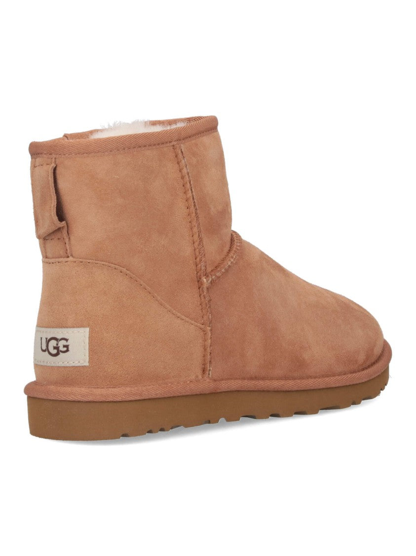 Ugg Brown Classic Mini Suede Shearling Boots