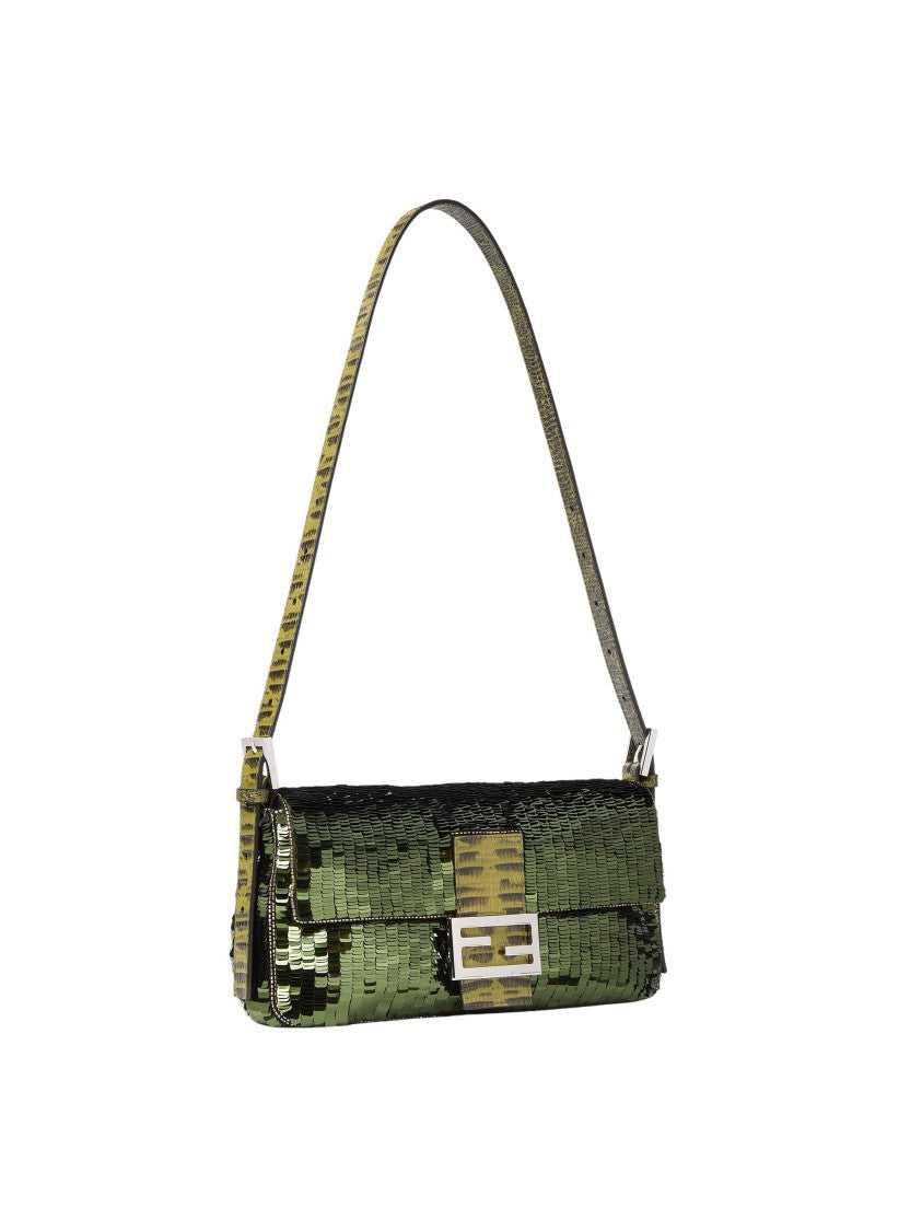 Fendi Baguette Sequined Shoulder Bag