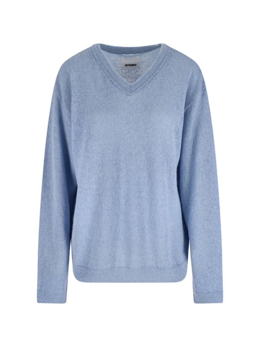 Mythinks Alpaca Blend Sweater, Light Blue