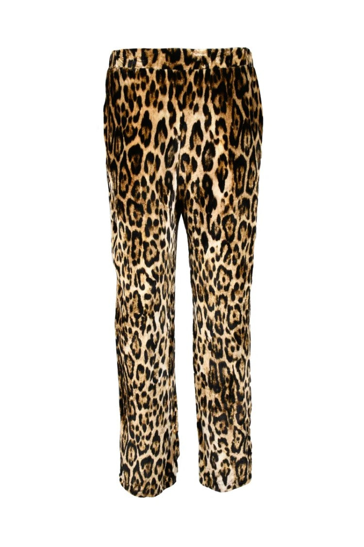 Sleep No More Leopard Print Cropped Trousers