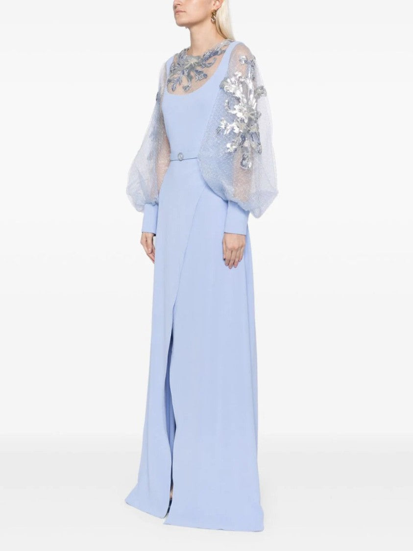 Saiid Kobeisy Crepe Dress With Envelope Skirt