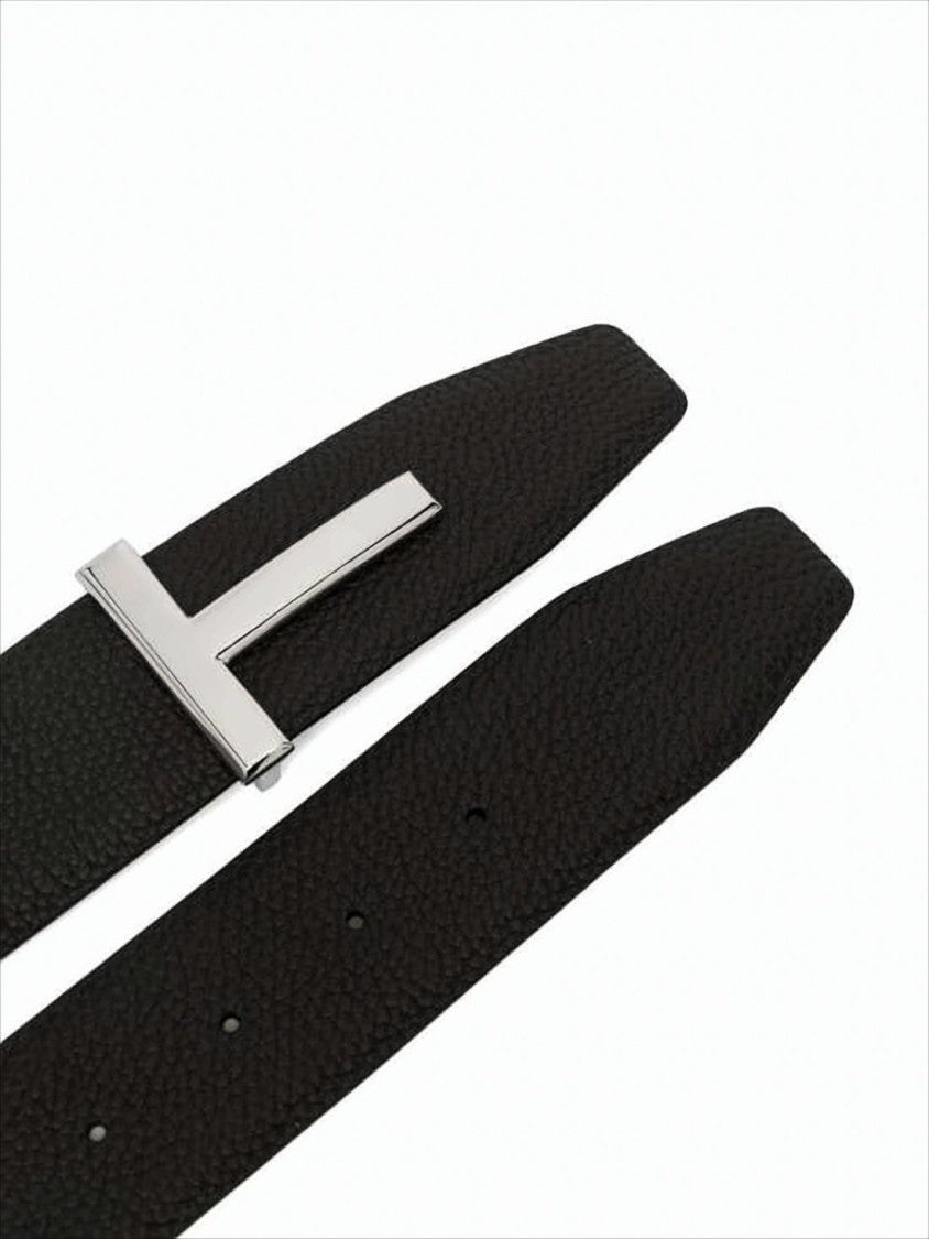 Tom Ford Textured Calfskin Leather Belt