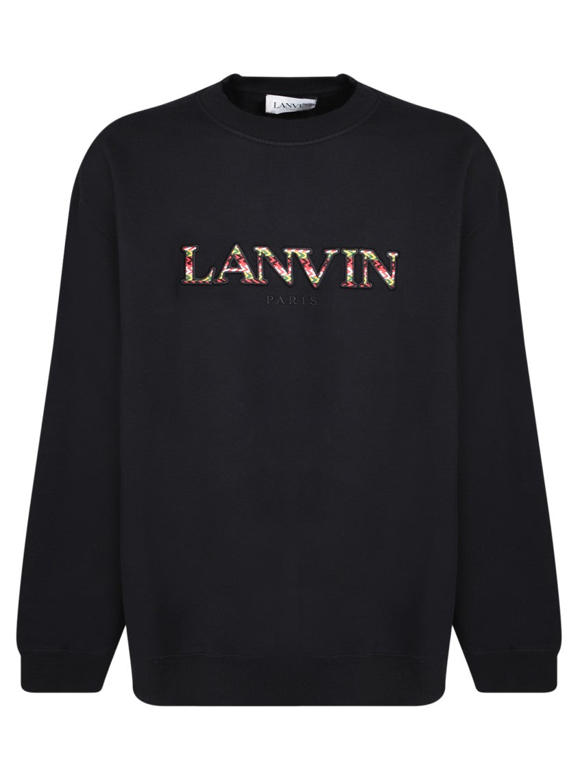 Lanvin Black Crewneck Sweatshirts