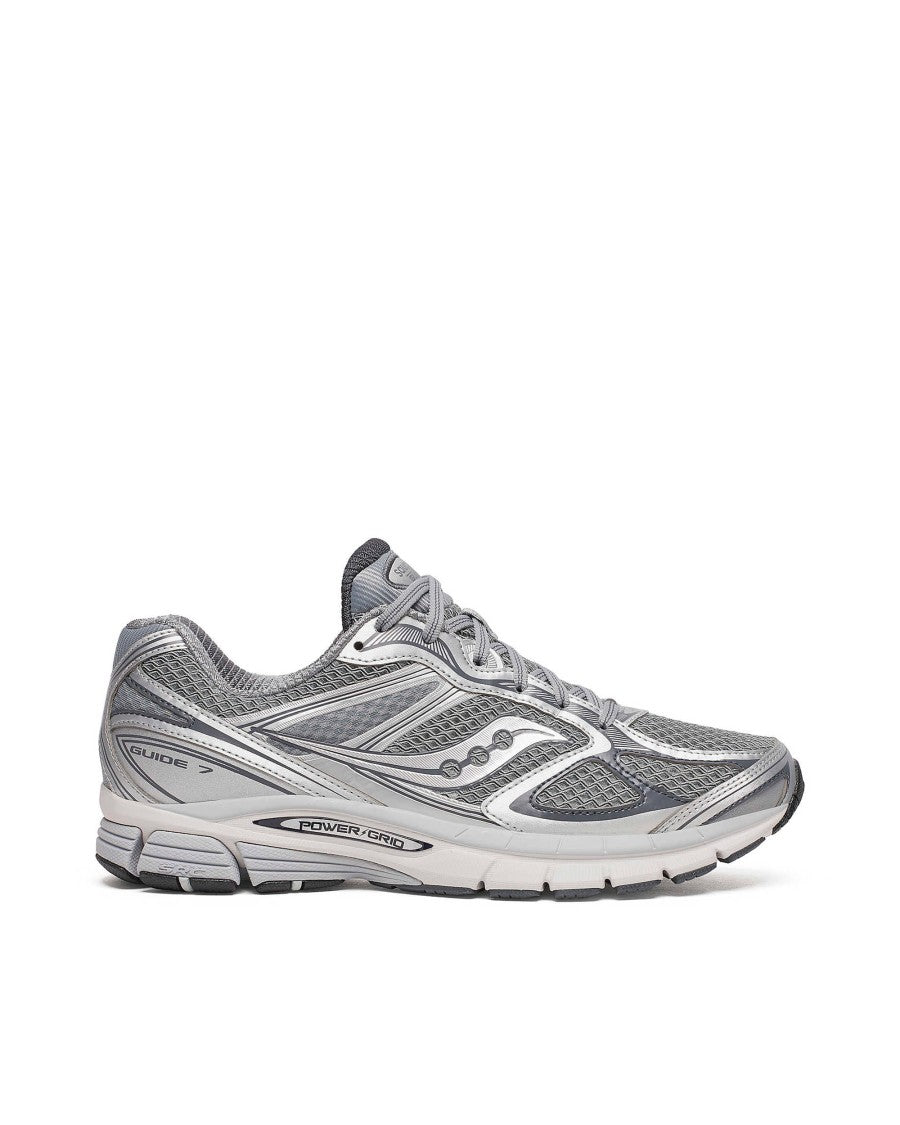 Saucony Progrid Guide 7 Sneakers In Grey/Silver