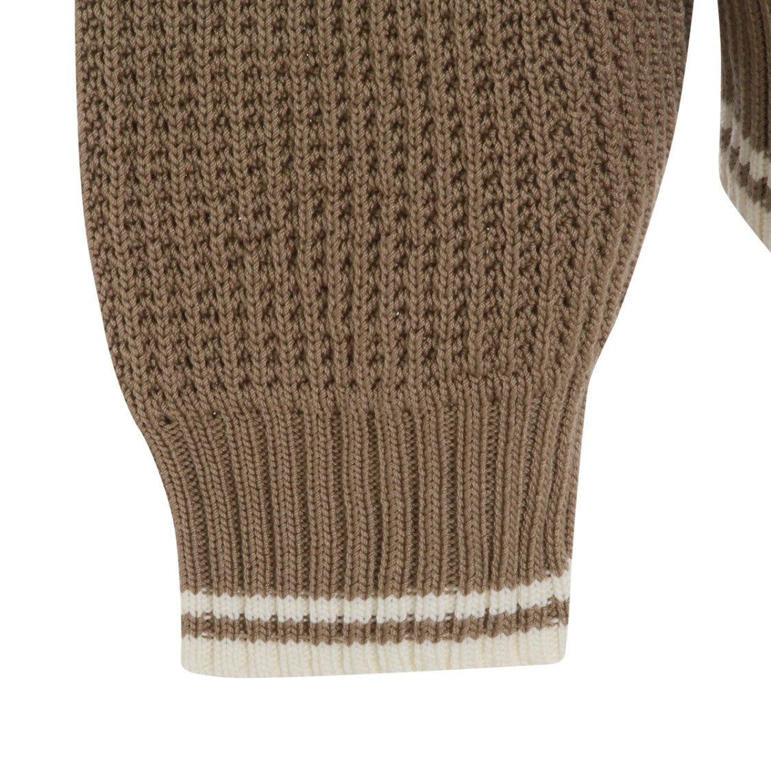 Golden Goose Brown Hooded Knitwear With Kangaroo Pocket