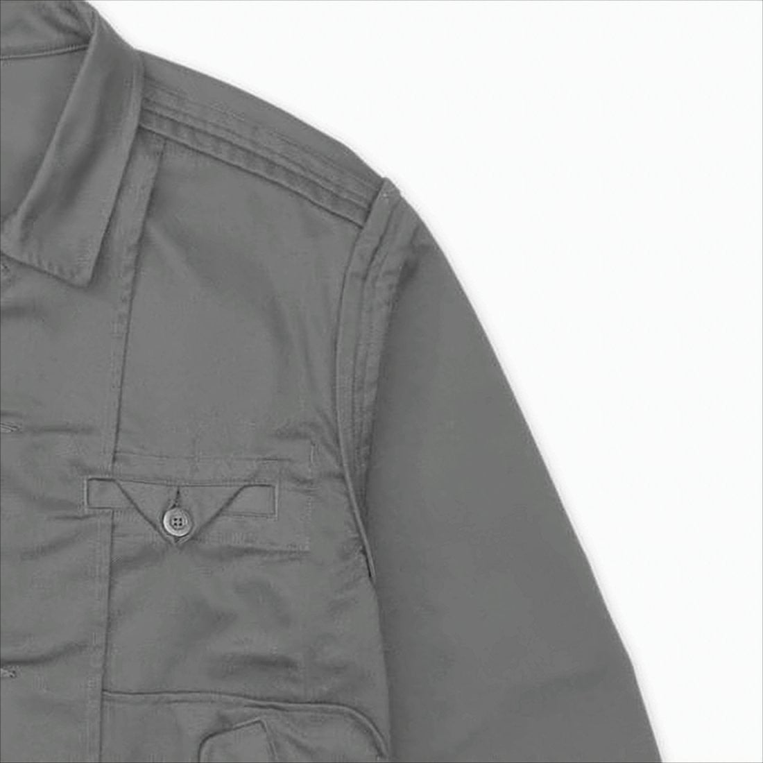 032C Structured Grey Jacket With Classic Collar