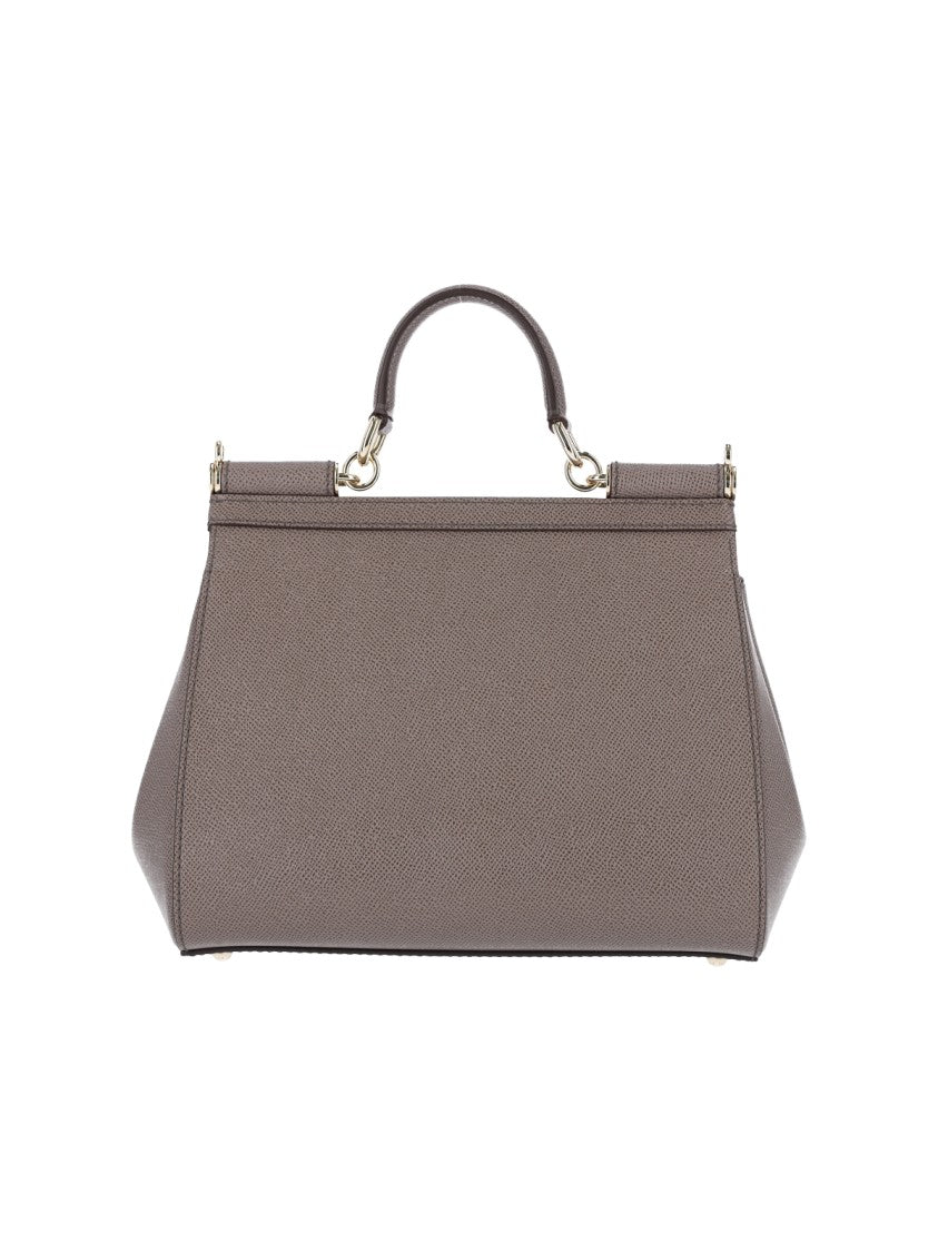 Dolce & Gabbana Trapezoidal Handbag With Textured Surface