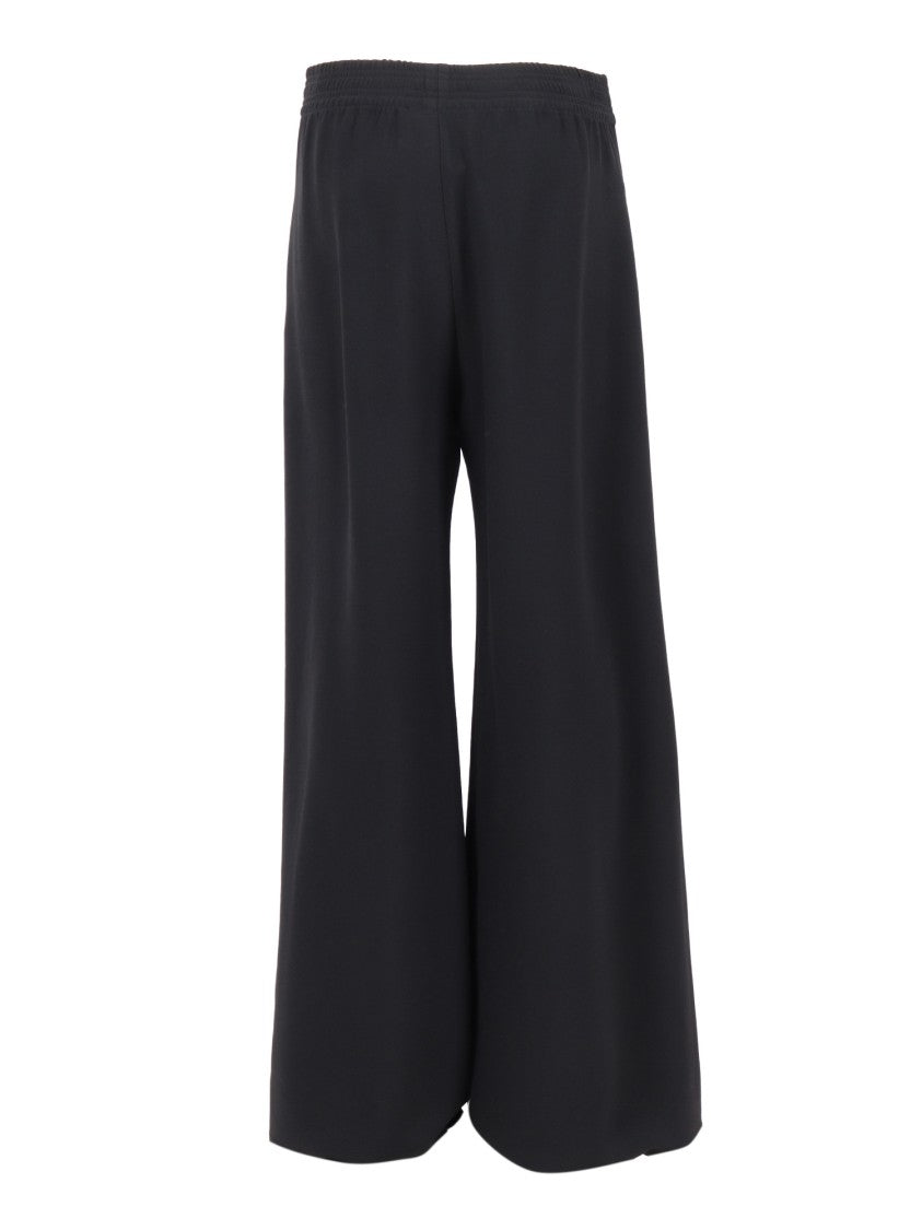 Fabiana Filippi Black Cady Wide Trousers