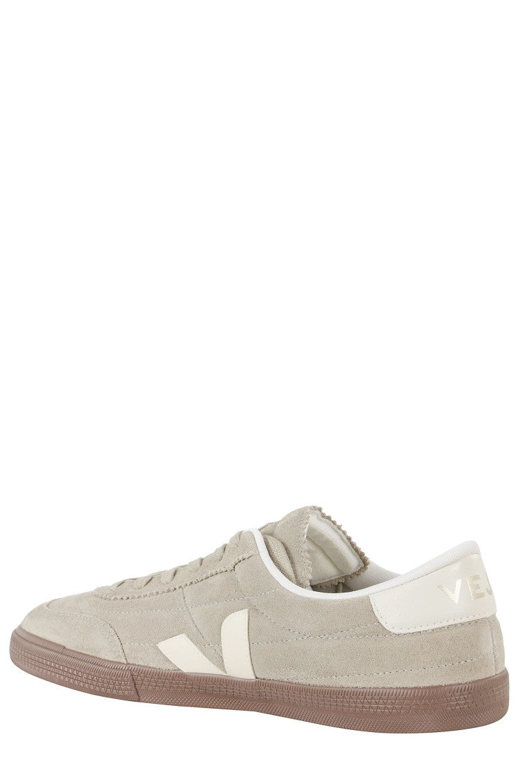 Veja Taupe Panenka Suede Side-Logo Suede Sneakers