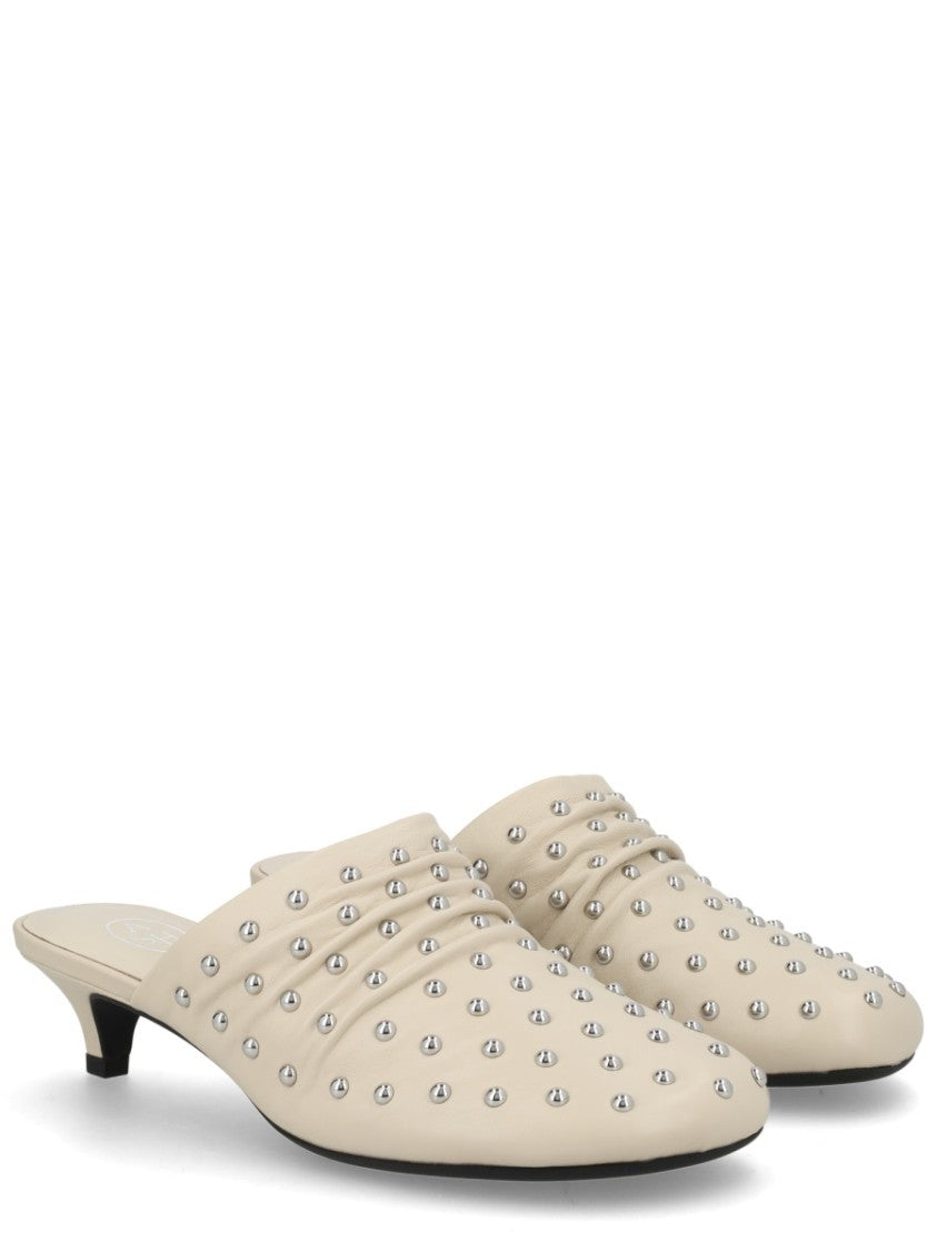 Ash Eloise Pointed Studded Leather Mules