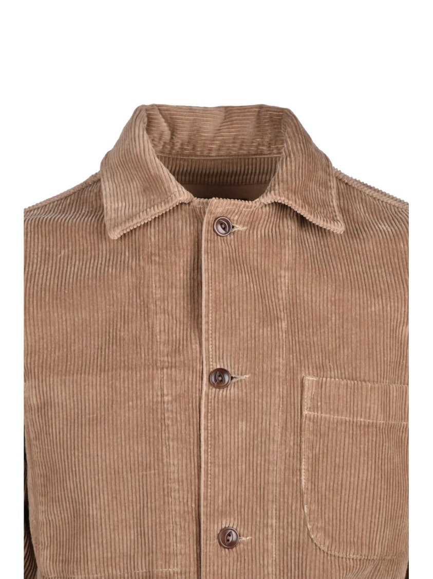 Chesapeake's Corduroy Texture Chesapeake S Coat With Button Closure And Functional Pockets