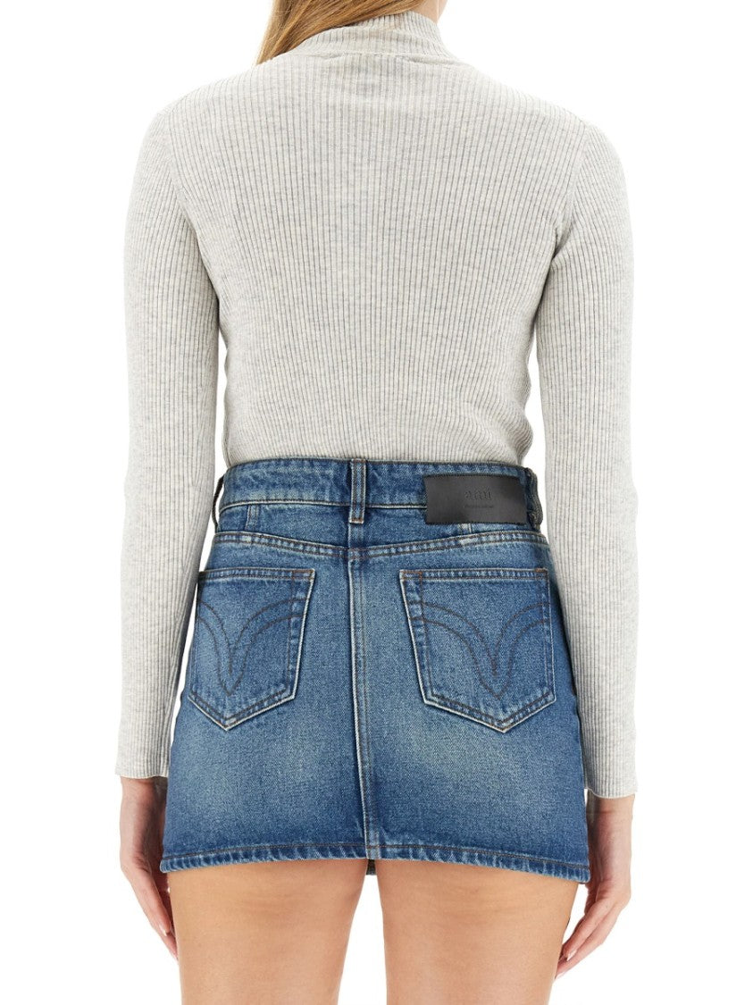 Maison Kitsuné Slim-Fit High Neck Jersey