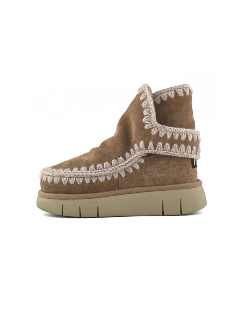 Mou Buckle Strap Bounce Boot In Double-Faced Lambskin