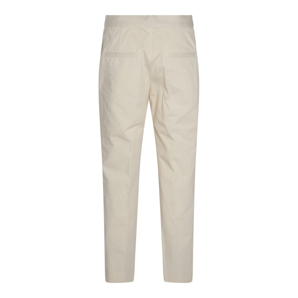 Jil Sander Straight-Leg Beige Cotton Trousers With Minimalist Design