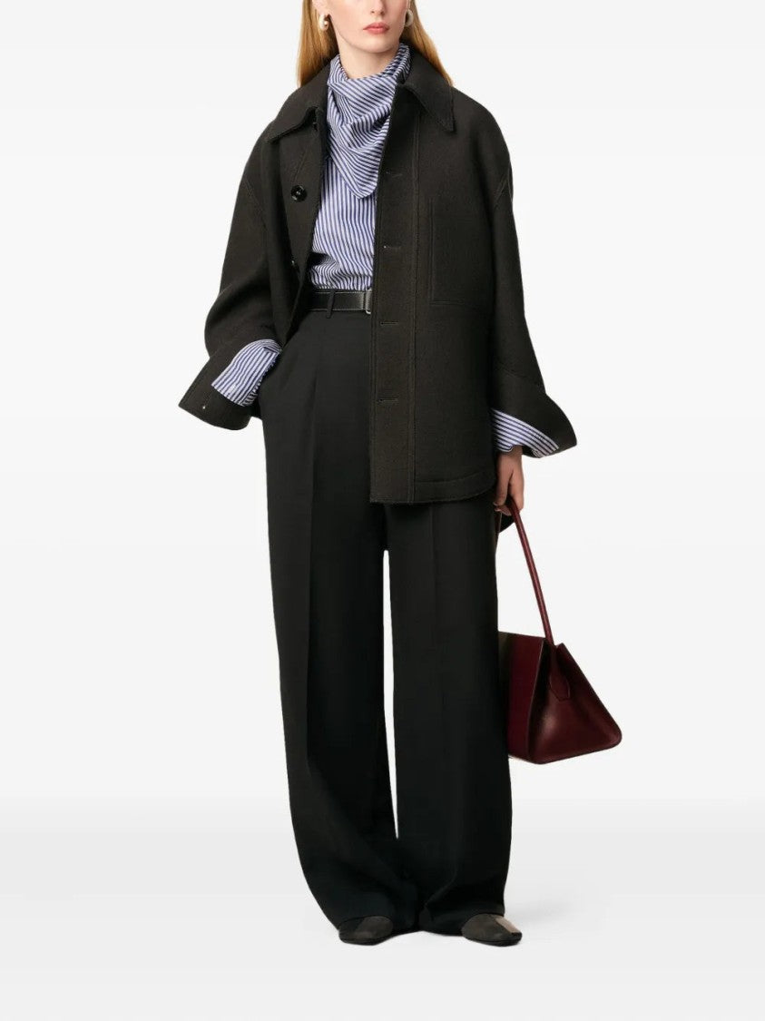 Ami Button-Up Wool Jacket