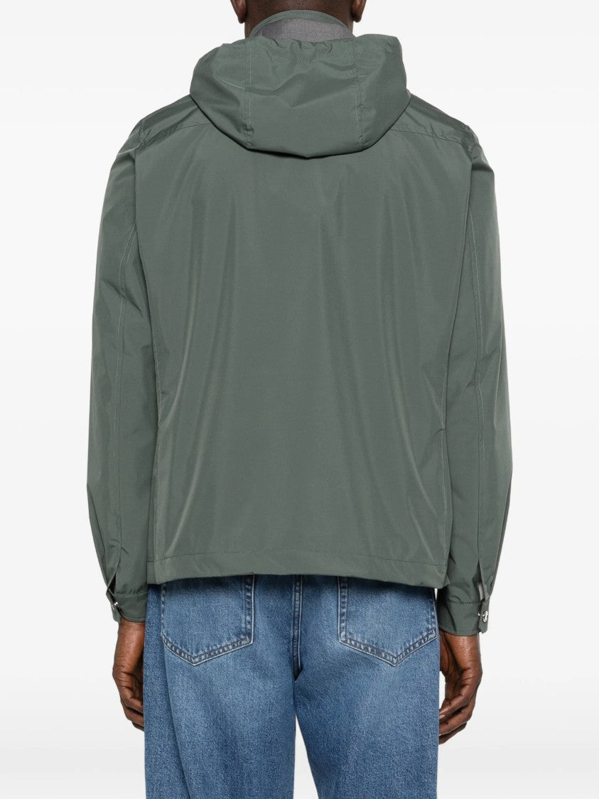 Moorer Structured Hooded Casual Jacket With Matte Finish
