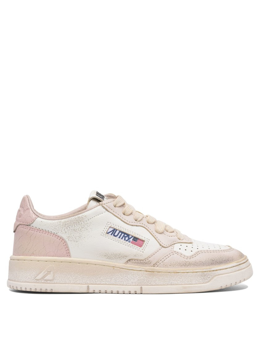 Autry Low-Top Sneakers With Perforated Detailing And Textured Overlays