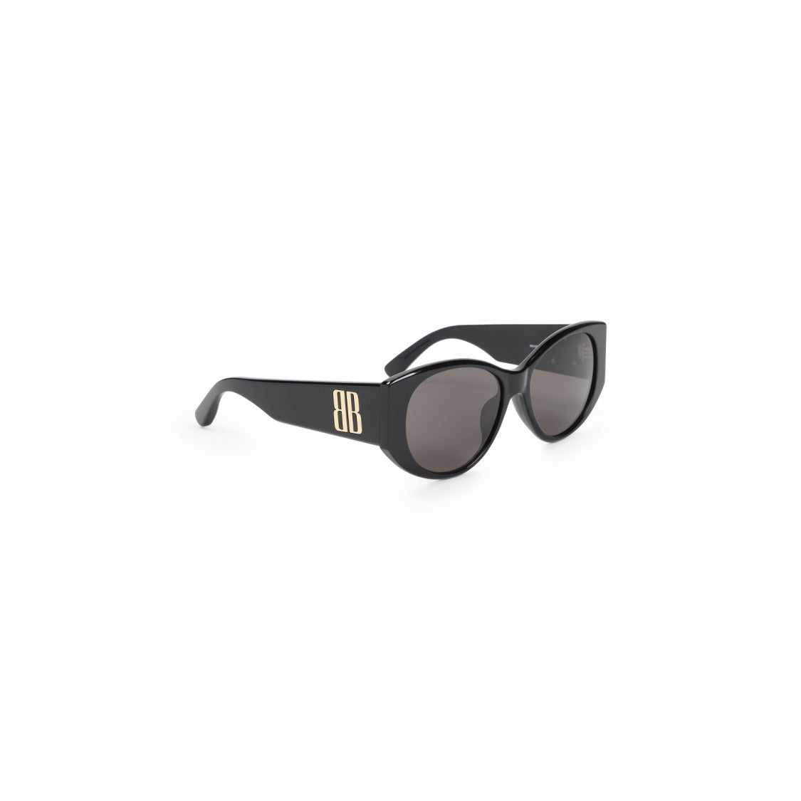 Balenciaga Black Acetate Nano Round Sunglasses
