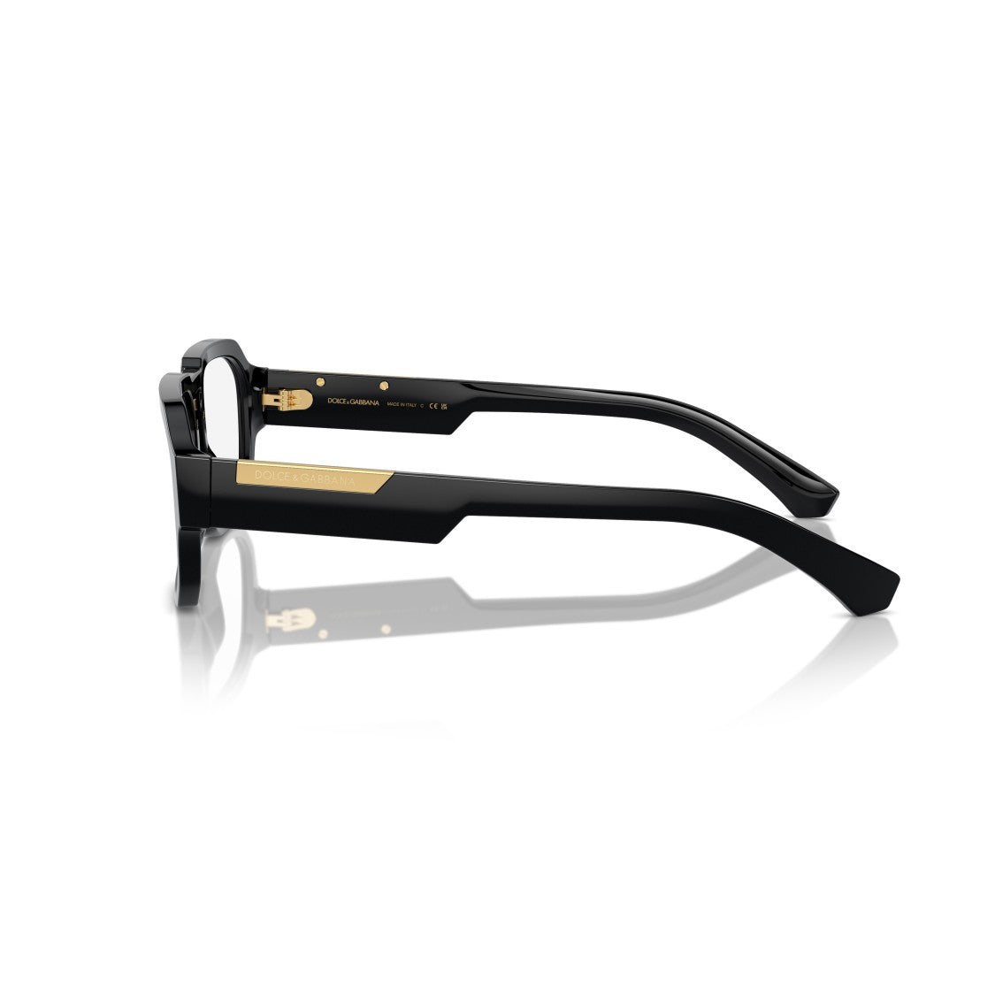 Dolce & Gabbana 0Dg3389 Rectangular Black Acetate Eyeglasses