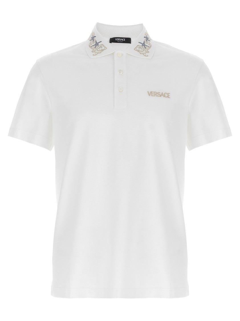 Versace Barocco Sea' Polo Shirt