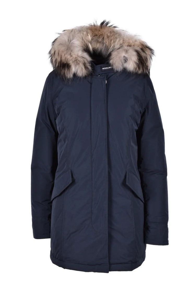 Woolrich Luxury Arctic Raccoon Parka Night Blue