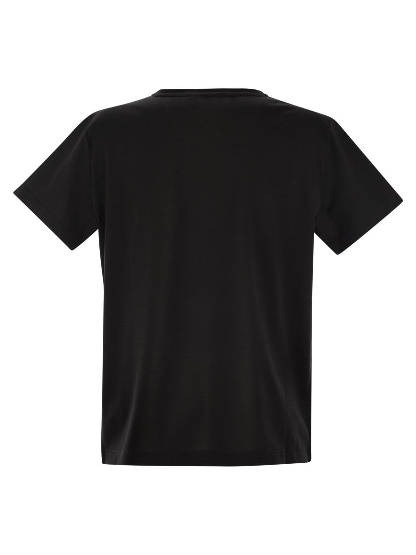 Fabiana Filippi Jersey T-Shirt With Diamond Thread Detailing