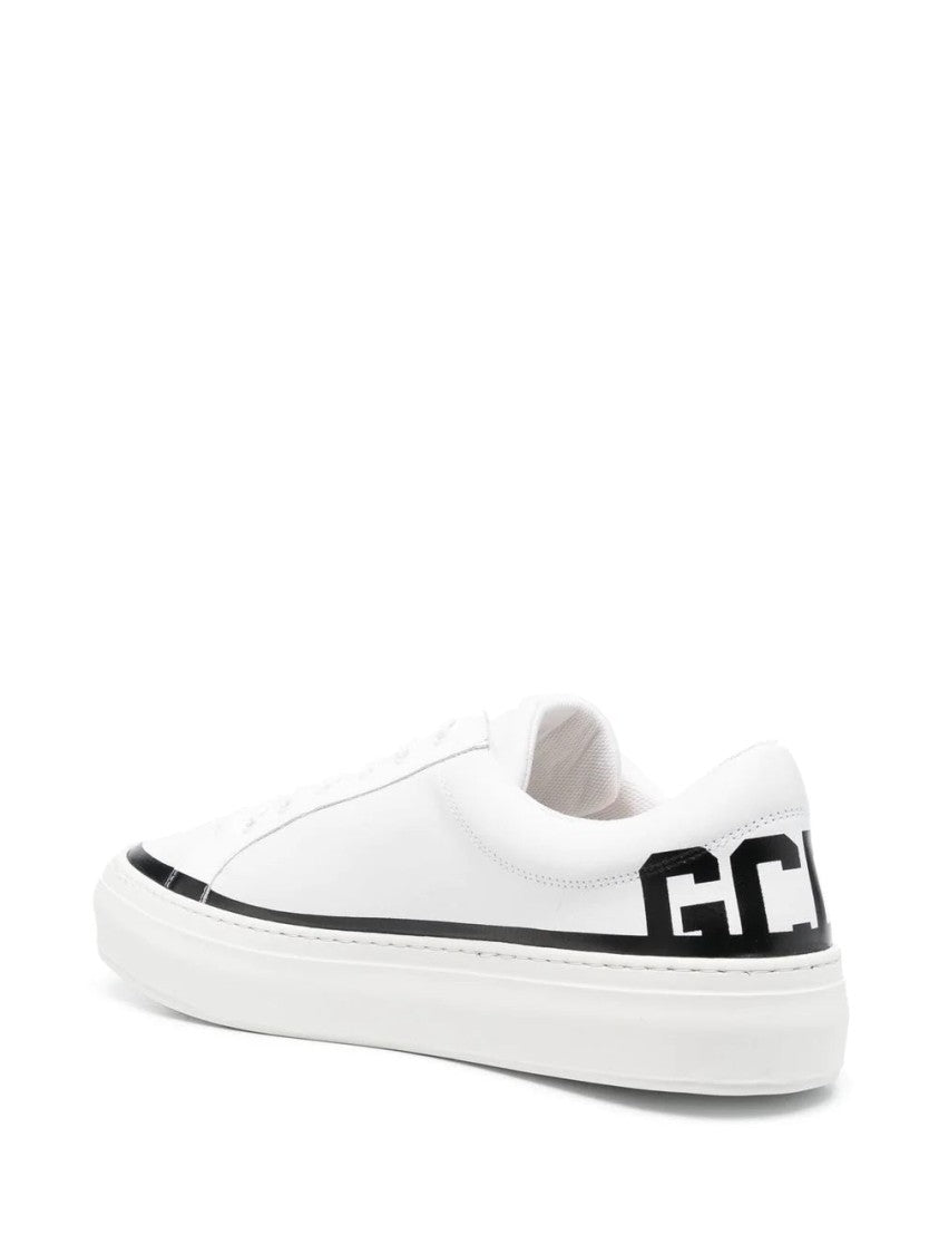 Gcds Leather Logo Sneakers