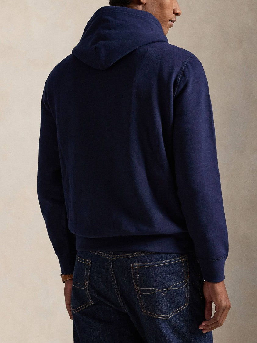 Polo Ralph Lauren Deep Navy Blue Cotton Long Sleeve Hoodie