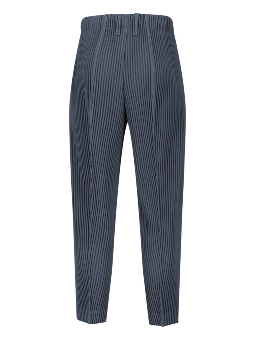Homme Plissé Issey Miyake "Compleat Trousers" Pleated Pants – Blue