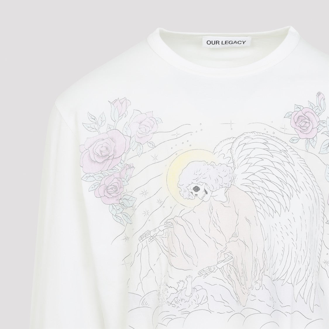 Our Legacy Long-Sleeved T-Shirt With Angelic Graphic Print