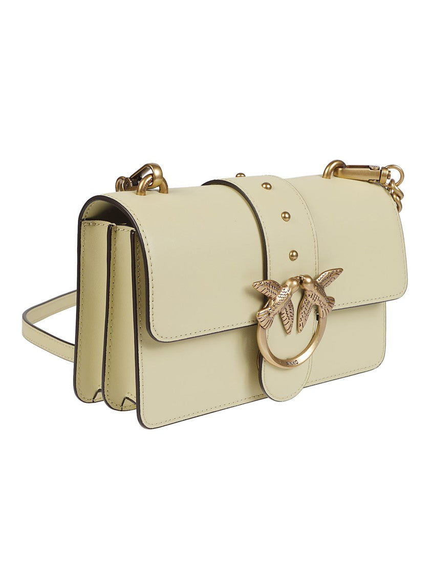 Pinko Love One Mini Structured Leather Shoulder Bag