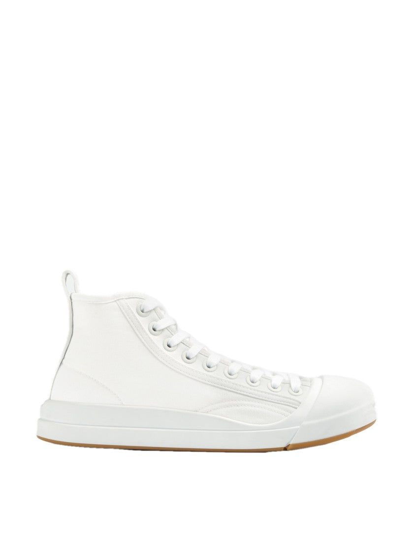 Bottega Veneta Vulcan Canvas High-Top Sneakers