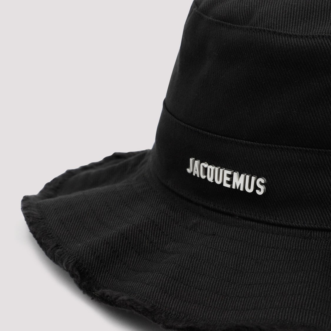 Jacquemus Black Cotton Bucket Hat With Adjustable Straps