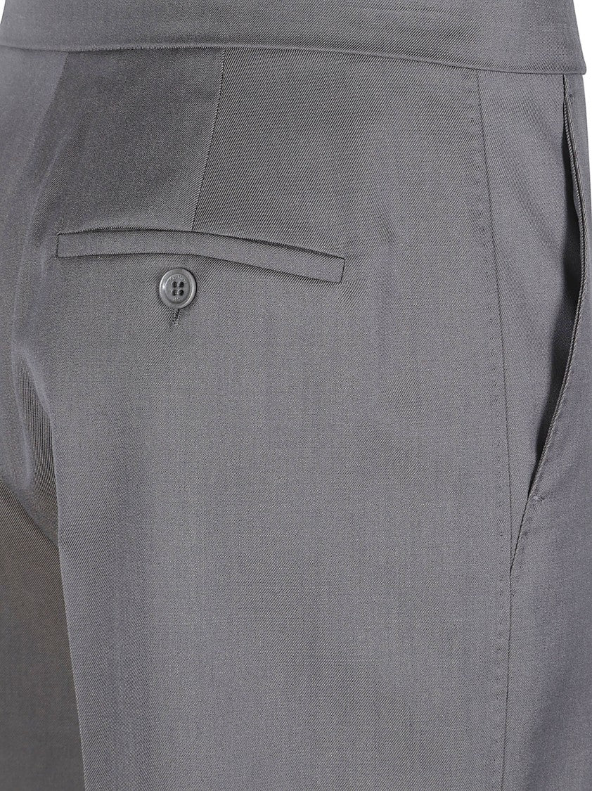 Max Mara Tailored Grey Shorts With Structured Desig