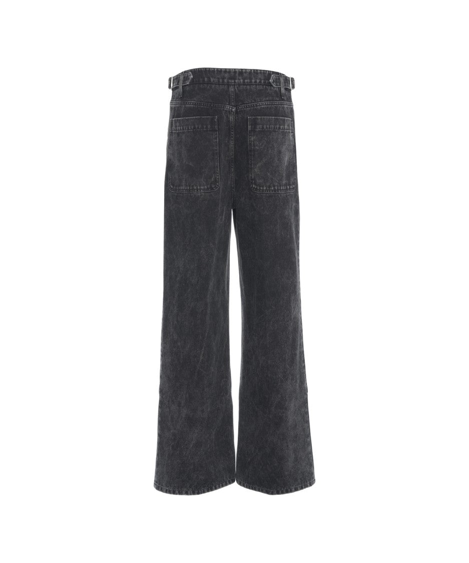 Lanvin Relaxed-Fit Black Jeans With Classic Five-Pocket Design