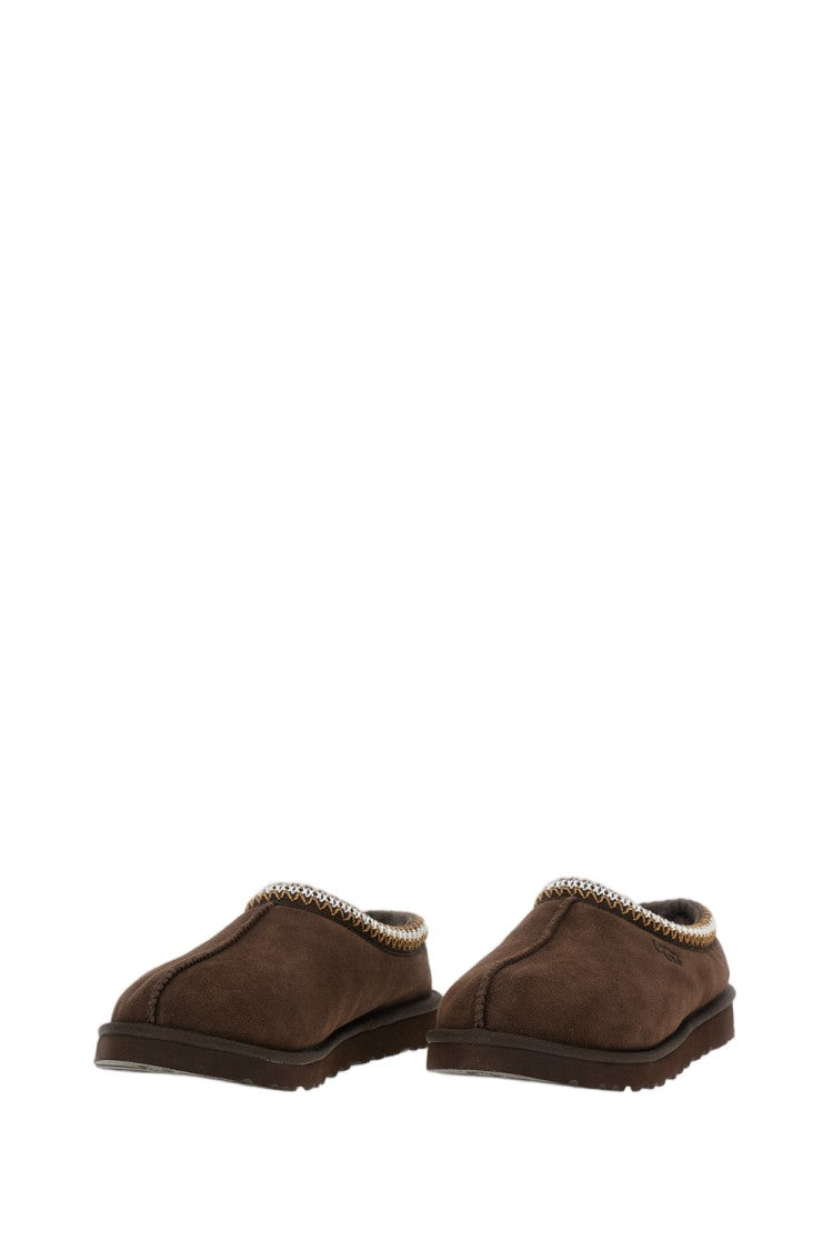 Ugg Brown Tasman Ii Braided Suede Slip-On Clogs