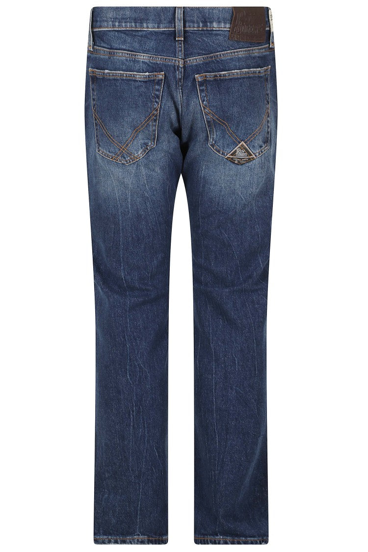 Roy Roger's Medium Blue Cisco Straight-Leg Cotton Jeans