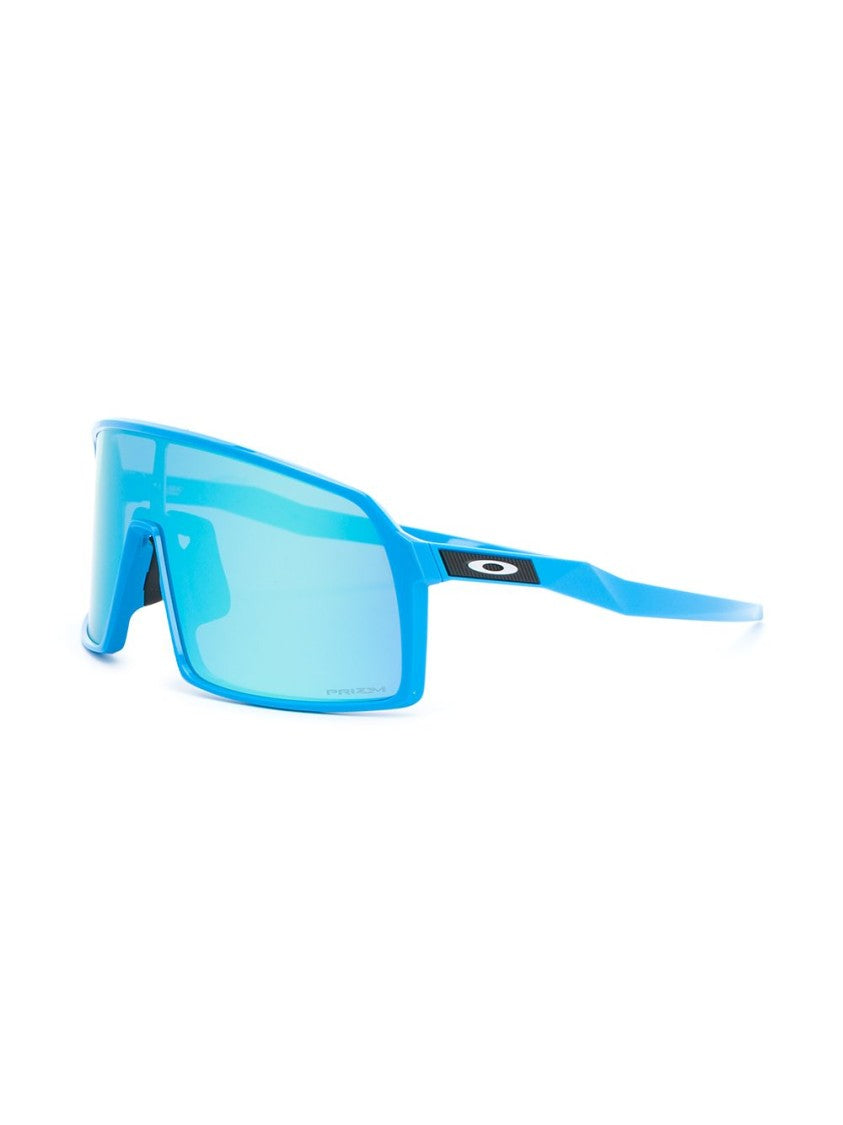 Oakley Oversized Blue Mirrored Sutro Sunglasses With Iconic Branding