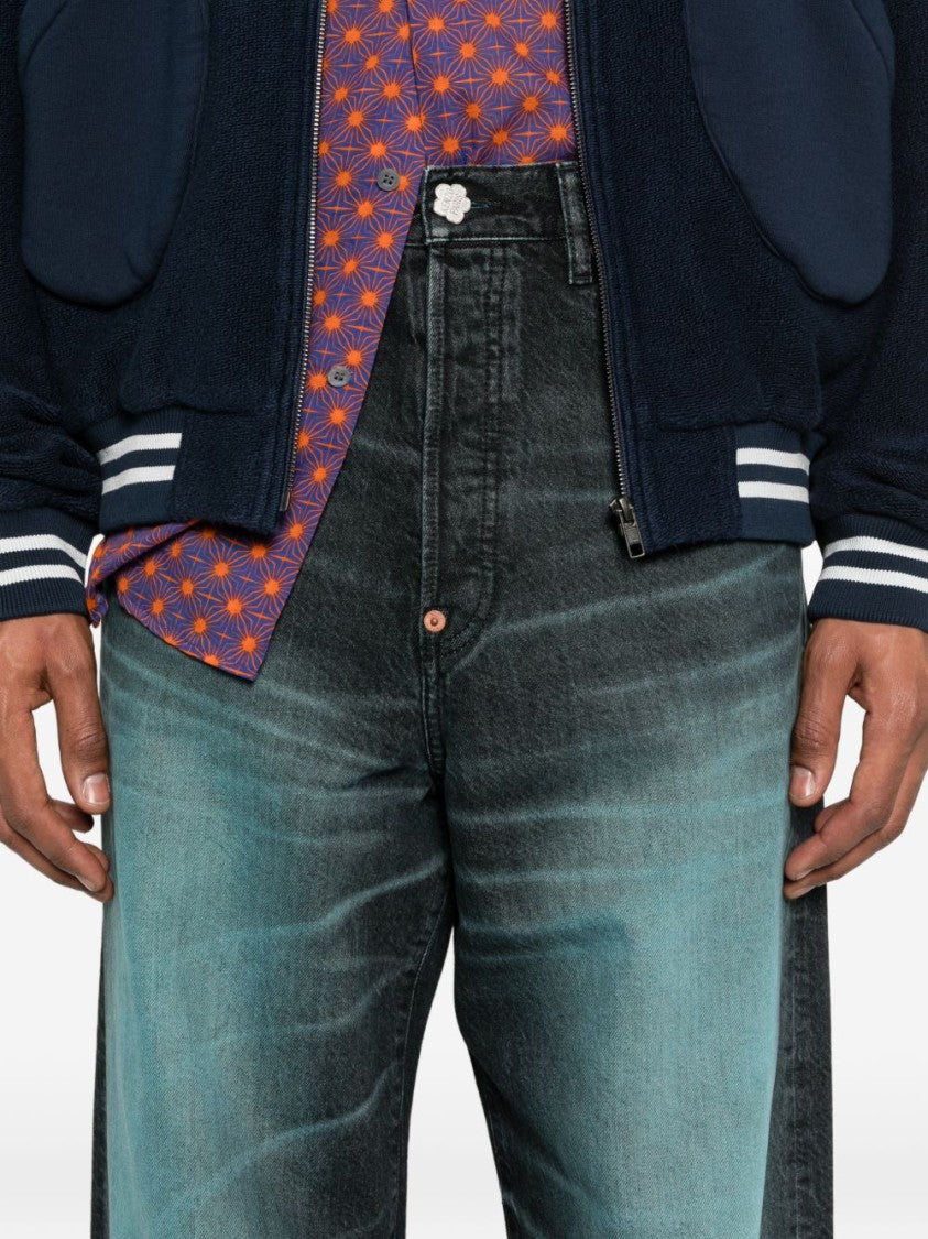 Kenzo Silk And Nylon Straight Leg Trousers