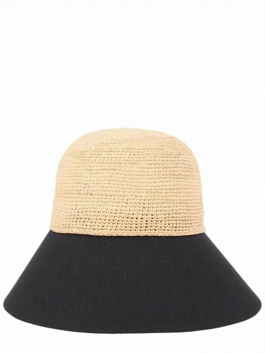 Helen Kaminski Woven Raffia Cap With Adjustable Strap