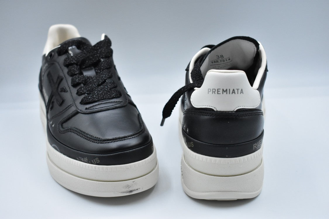 Premiata Classic Black Sneakers With Cushioned Insole