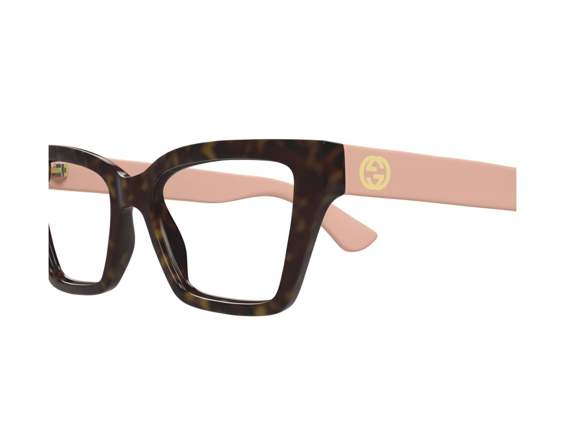 Gucci Pink Gg1715o Tortoiseshell Oversized Square Sunglasses