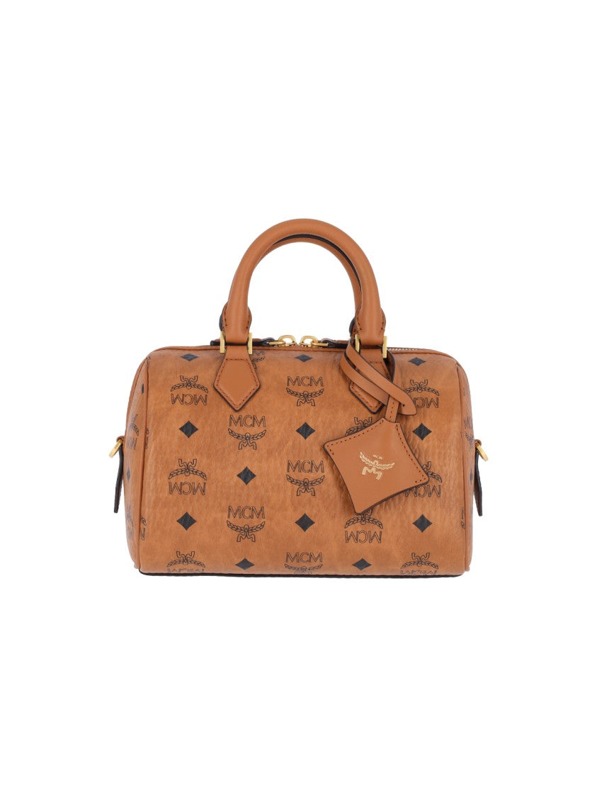 Mcm “Ella Boston” Top-Handle Bag – Brown