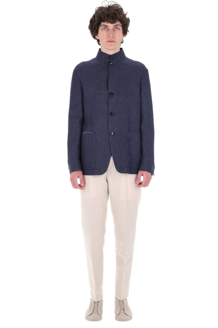 Zegna Il Conte Unstructured Linen Chore Jacket