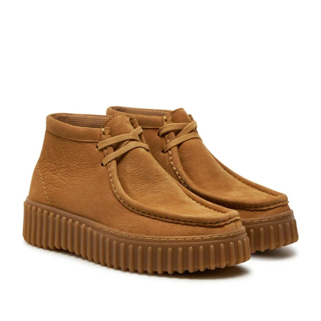 Clarks Torhill Moss Brown Low-Cut Nubuck Ankle Boots