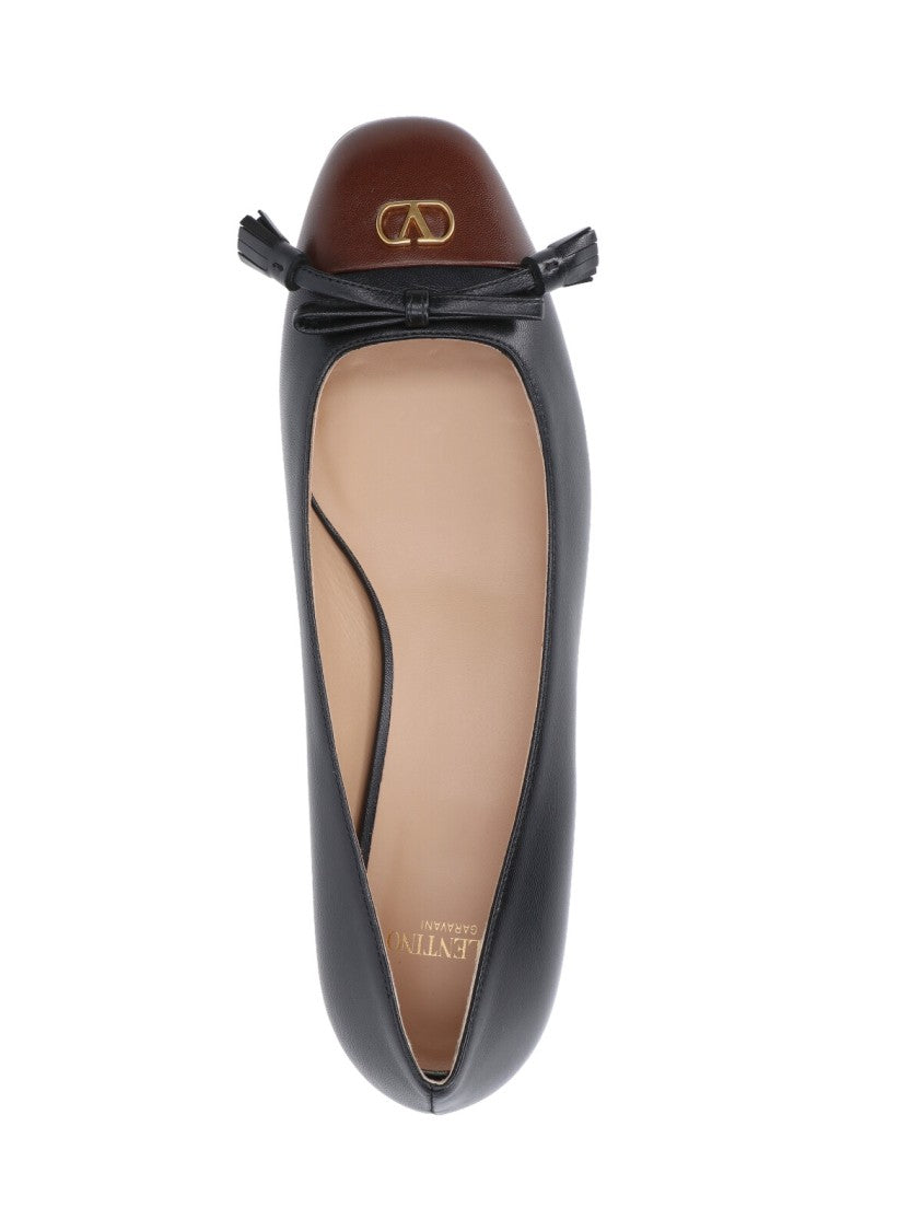 Valentino Garavani "Valet Du Roi" Ballet Flats – Black