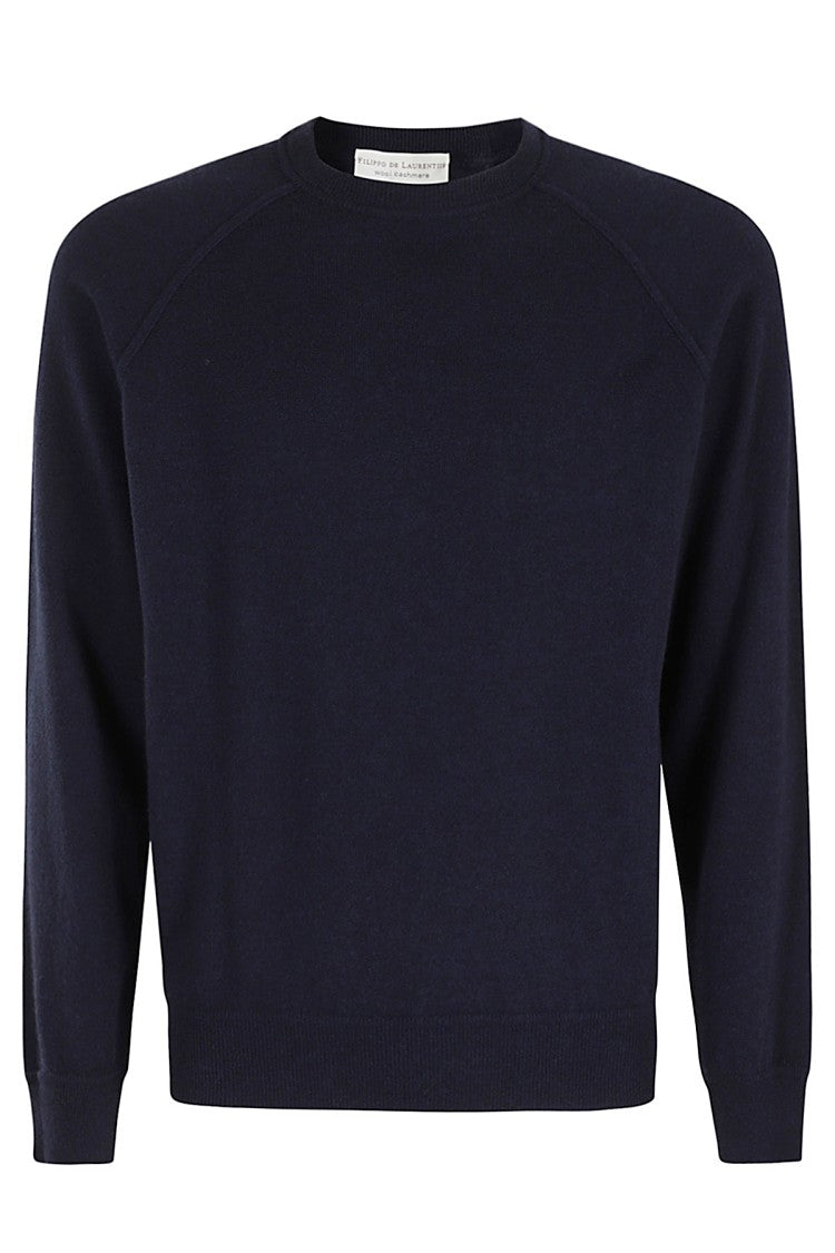 Filippo De Laurentiis Soft Wool-Cashmere Blend Crew Neck Sweater